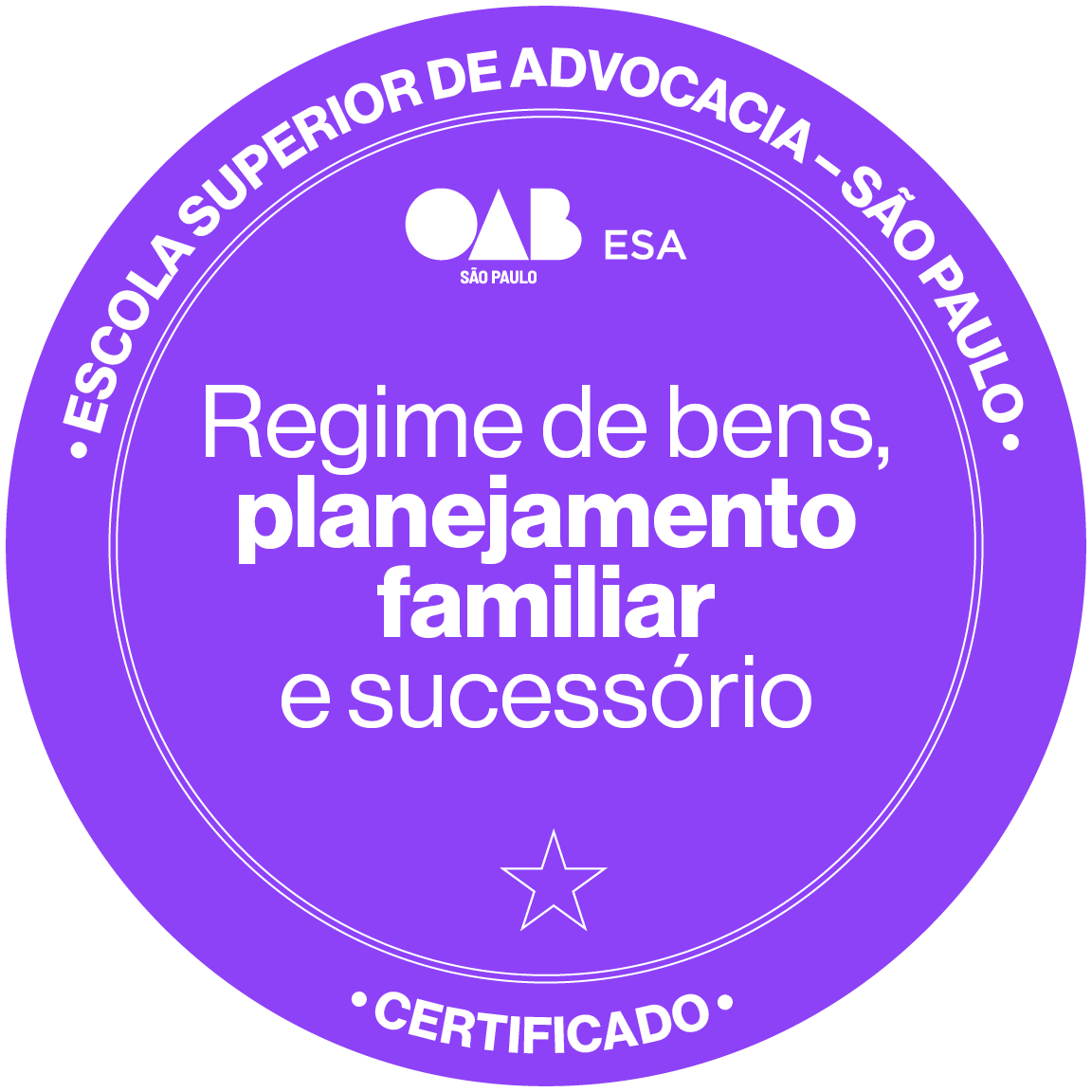 Badge 13272 - Regime de Bens, Planejamento Familiar e Sucessório - Online ao Vivo