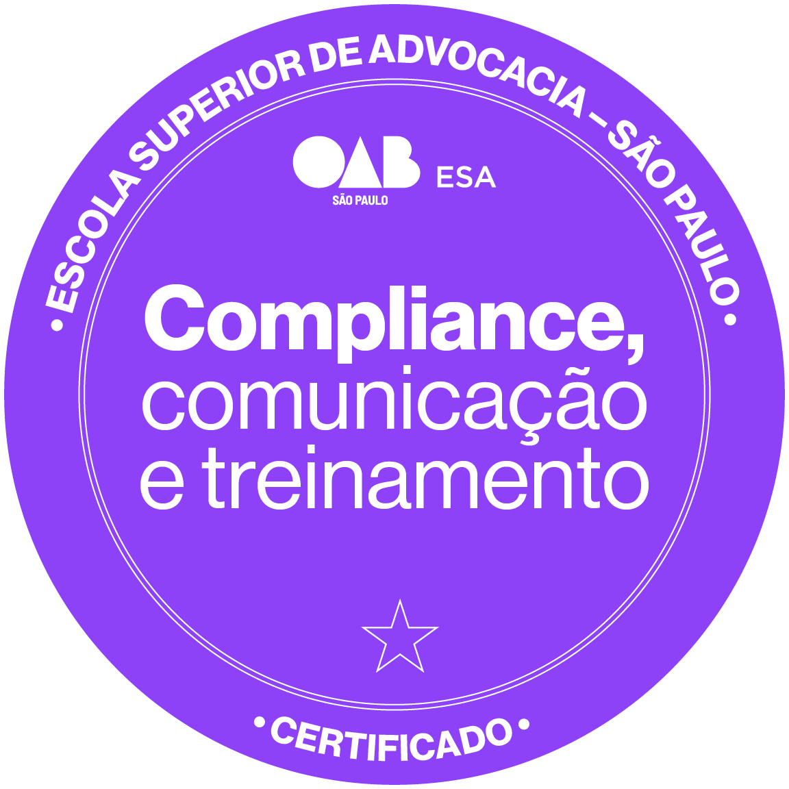Badge 13316 - Compliance, Comunicação e Treinamento